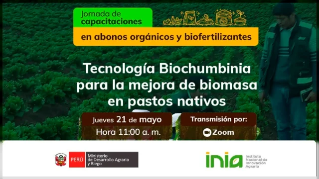  Capacitación online - "Tecnología Biochumbinia para la mejora de biomasa en pastos nativos" INIA