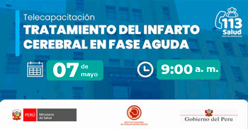  Capacitación online - "Tratamiento del Infarto Cerebral en Fase Aguda" MINSA