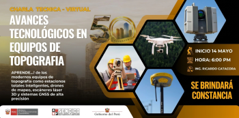  Charla técnica virtual - "Avances Tecnológicos en Equipos de Topografía" SENCICO