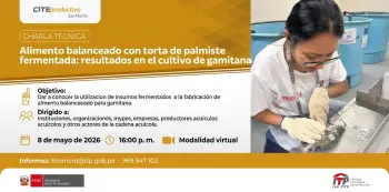  Charla virtual - "Alimento balanceado con torta de palmiste fermentada " CITEproductivo San Martín