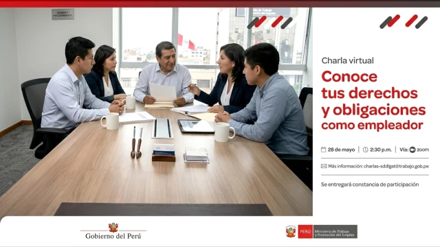  Charla virtual - "Conoce tus derechos y obligaciones como empleador" MTPE