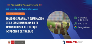  Charla virtual Equidad salarial y eliminación de la discriminación en el trabajo desde el enfoque inspectivo de trabajo