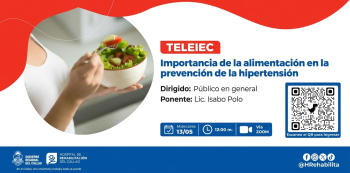  Charla virtual - "Importancia de la alimentación en la prevención de la hipertensión" 
