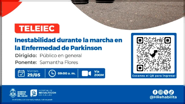  Charla virtual - "Inestabilidad durante la marcha en la Enfermedad de Parkinson" 
