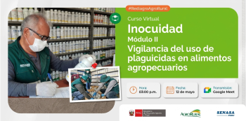  Charla online - "Vigilancia del uso de plaguicidas en alimentos agropecuarios" Agro Rural
