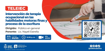  Charla virtual Intervención de terapia ocupacional en las habilidades motoras finas y proceso de la escritura