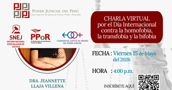  Charla VIRTUAL - "Justicia sin sesgos: aplicación práctica del protocolo con enfoque de género" 