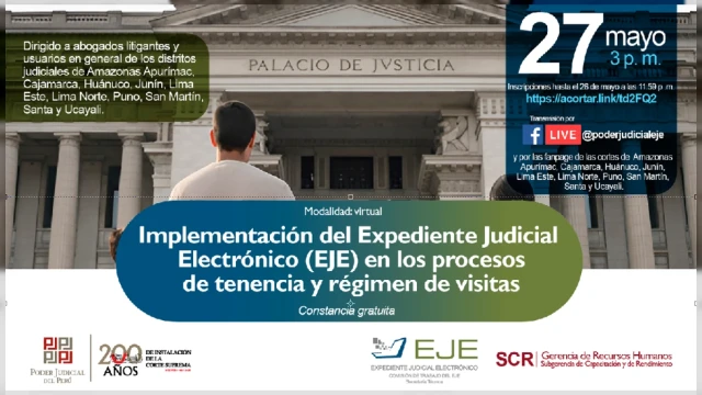  Conferencia Implementación del Expediente Judicial Electrónico (EJE) en los procesos de tenencia y régimen de visitas