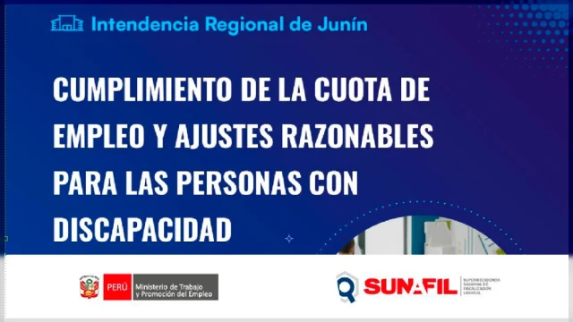  Conferencia online - Cumplimiento de la cuota de empleo y ajustes razonables para las personas con discapacidad