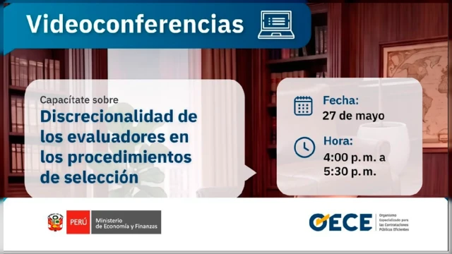  Conferencia online- "Discrecionalidad de los evaluadores en los procedimientos de selección" OECE