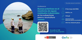  Conferencia online gratis - "Buenas prácticas en el monitoreo de aguas residuales industriales" OEFA