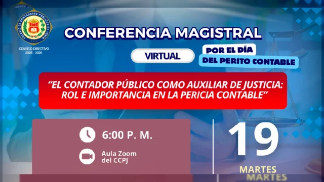  Conferencia online gratis - "El rol del contador público como auxiliar de justicia en la pericia contable" 