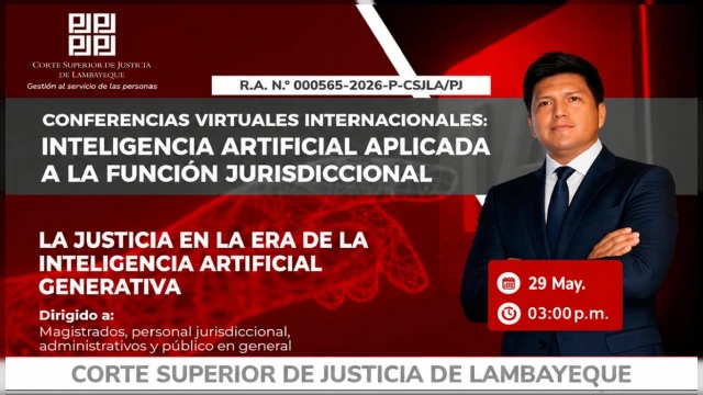  Conferencia virtual - "La justicia en la era de la inteligencia artificial generativa" 