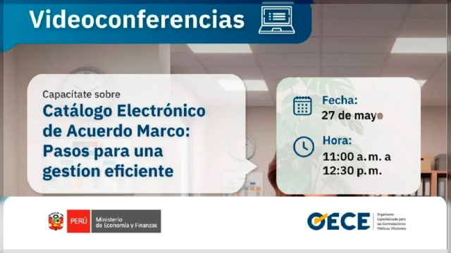  Conferencia online - "Optimiza la gestión de los Catálogos Electrónicos de Acuerdo Marco" OECE