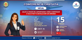  Conferencia online Saldo a favor del exportador: cómo compensar o solicitar tu devolución sin errores