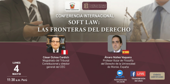 Conferencia online - "Soft Law: Las fronteras del derecho" Centro de Estudios Constitucionales del TC