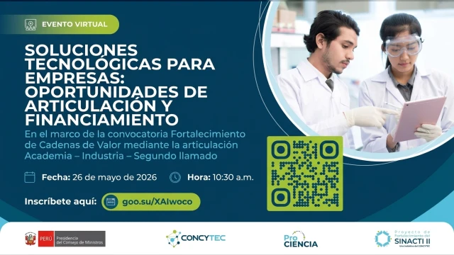  CONFERENCIA VIRTUAL - "Soluciones tecnológicas para empresas" ProCiencia