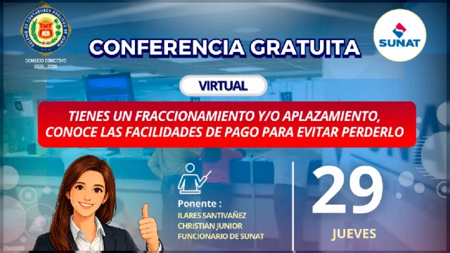  Conferencia online Tienes un fraccionamiento y/o aplazamiento? Conoce las facilidades de pago para evitar perderlo