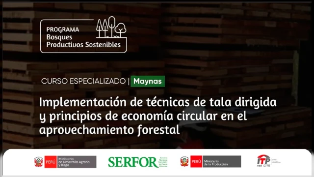  Curso Implementación de técnicas de tala dirigida y principios de economía circular en el aprovechamiento forestal