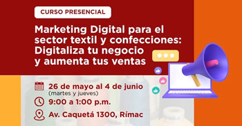 Curso presencial Marketing Digital para el sector textil y confecciones: Digitaliza tu negocio