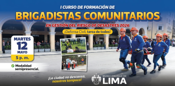  Curso semipresencial  Formación de Brigadistas Comunitarios en Gestión del Riesgo de Desastres 2026