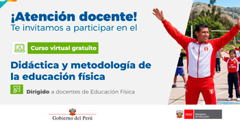  Curso online gratis "Didáctica y metodología de la educación física" del MINEDU
