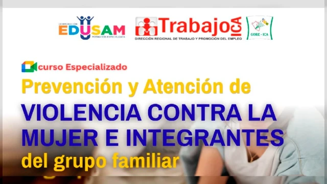 Curso online gratis Prevención y Atención de Violencia Contra la Mujer e Integrantes del Grupo Familiar