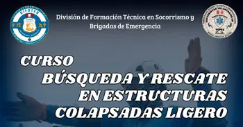  Curso presencial " RESCATE EN ESTRUCTURAS COLAPSADAS LIVIANO"
