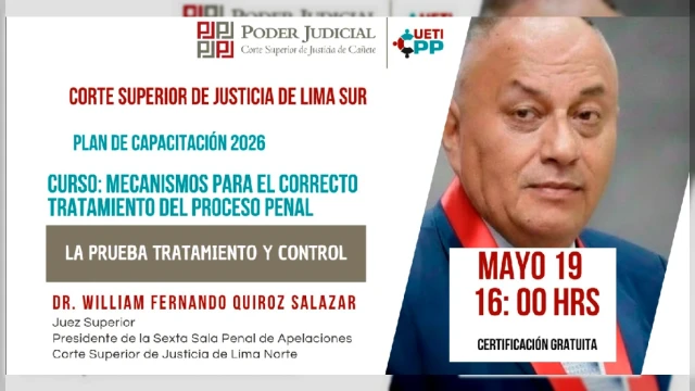  Curso Virtual "Mecanismos para el correcto tratamiento del proceso penal" 