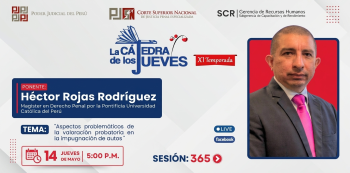 Evento virtual - "Aspectos problemáticos de la valoración probatoria en la impugnación de autos"
