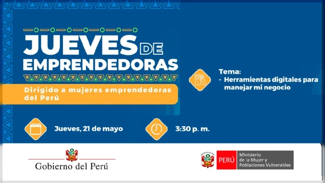  Evento online - "Herramientas digitales para manejar mi negocio" MIMP