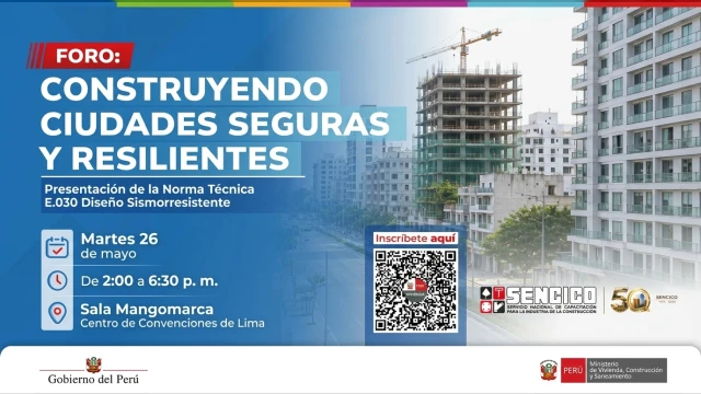 FORO presencial - "Construyendo Ciudades Seguras y Resilientes" Sencico Lima y Callao
