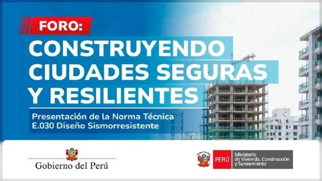  Foro presencial - "Construyendo Ciudades Seguras y Resilientes" SENCICO