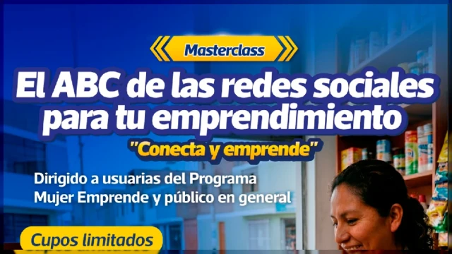  Master Class presencial - "EL ABC de las redes sociales para tu emprendimiento"