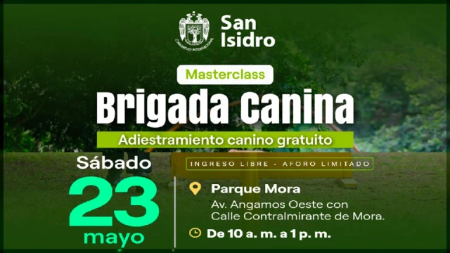 Masterclass presencial - "Brigada Canina" Municipalidad de San Isidro