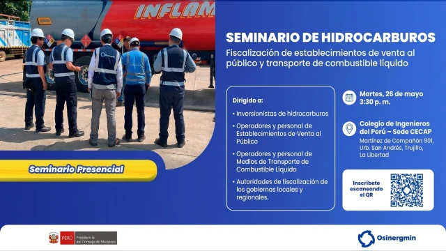  Seminario presencial - "Fiscalización de venta y transporte de combustible" Osinergmin