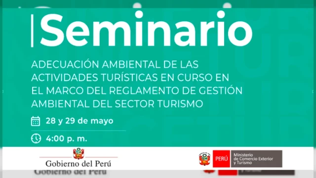  Seminario Virtual - "Adecuación ambiental de actividades turísticas" Mincetur