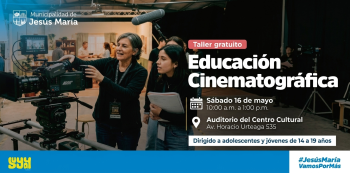  Taller presencial - "Educación Cinematográfica" Municipalidad de Jesús María