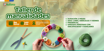  Taller presencial - "Manualidades" Municipalidad Provincial de Sullana
