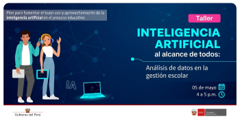  Taller online - "Análisis de datos en la gestión escolar" del MINEDU