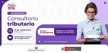  Taller online - "Consultorio tributario" Ministerio de la Producción (PRODUCE)