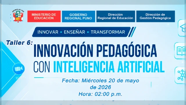  Taller online - "Innovación pedagógica con inteligencia artificial" Dirección Regional de Educación Puno