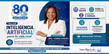  Taller online - "Inteligencia Artificial para la vida real" Municipalidad Distrital de San Bartolo