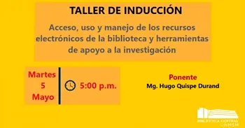  Taller virtual "Uso y manejo de recursos electrónicos y herramientas de investigación" 