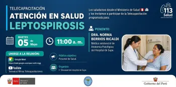  Capacitación online- "Leptospirosis" Hospital de Supe