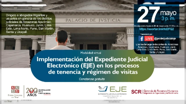  Videoconferencia online gratis - "Implementación del EJE en procesos de tenencia y visitas" 