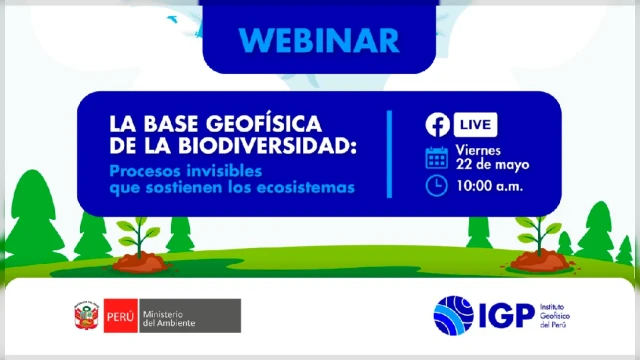  Webinar online "La base geofísica de la biodiversidad: Procesos invisibles que sostienen los ecosistemas" 
