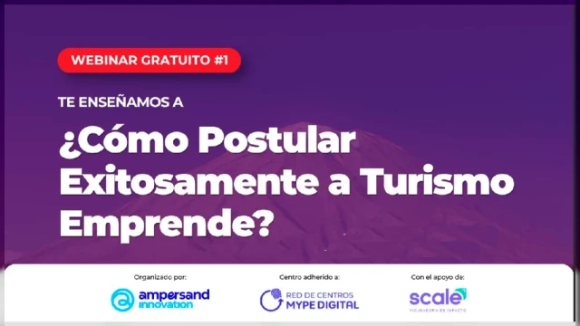  Webinar online - "¿Cómo Postular Exitosamente a Turismo Emprende?" Gobierno Regional de Tacna
