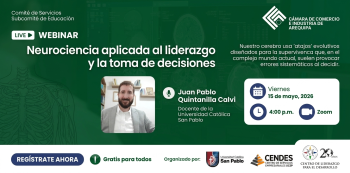  Webinar online - "Neurociencia aplicada al liderazgo y la toma de decisiones" 