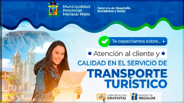  Capacitación presencial - "Atención al cliente y calidad en el servicio de transporte turístico" 